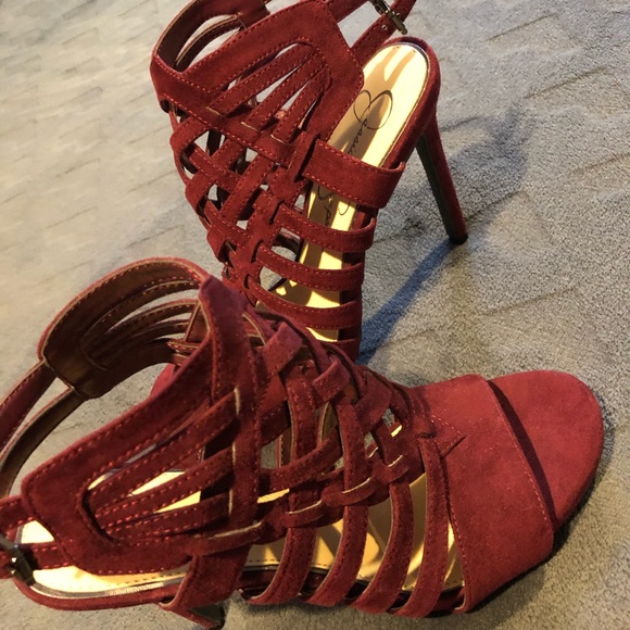 Jessica Simpson Shoes - Burgundy Jessica Simpson Heels